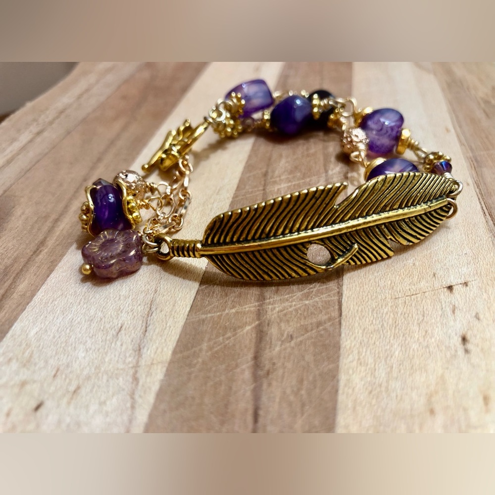 Semiprecious gemstone bracelet